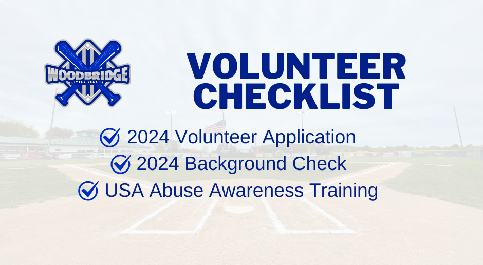 Volunteer Checklist
